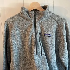 Patagonia cotton half zip jacket
